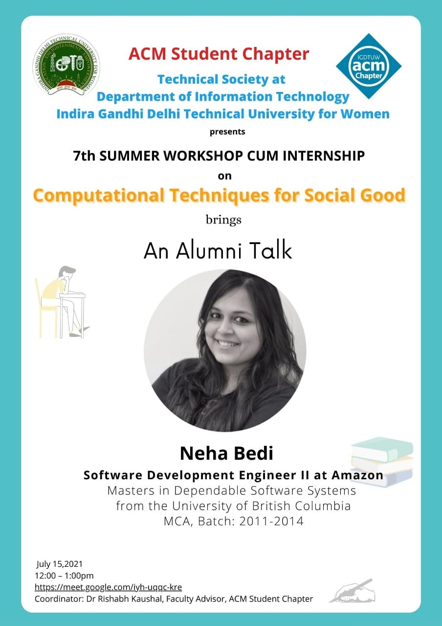 Alumni Talk by Ms Neha Bedi