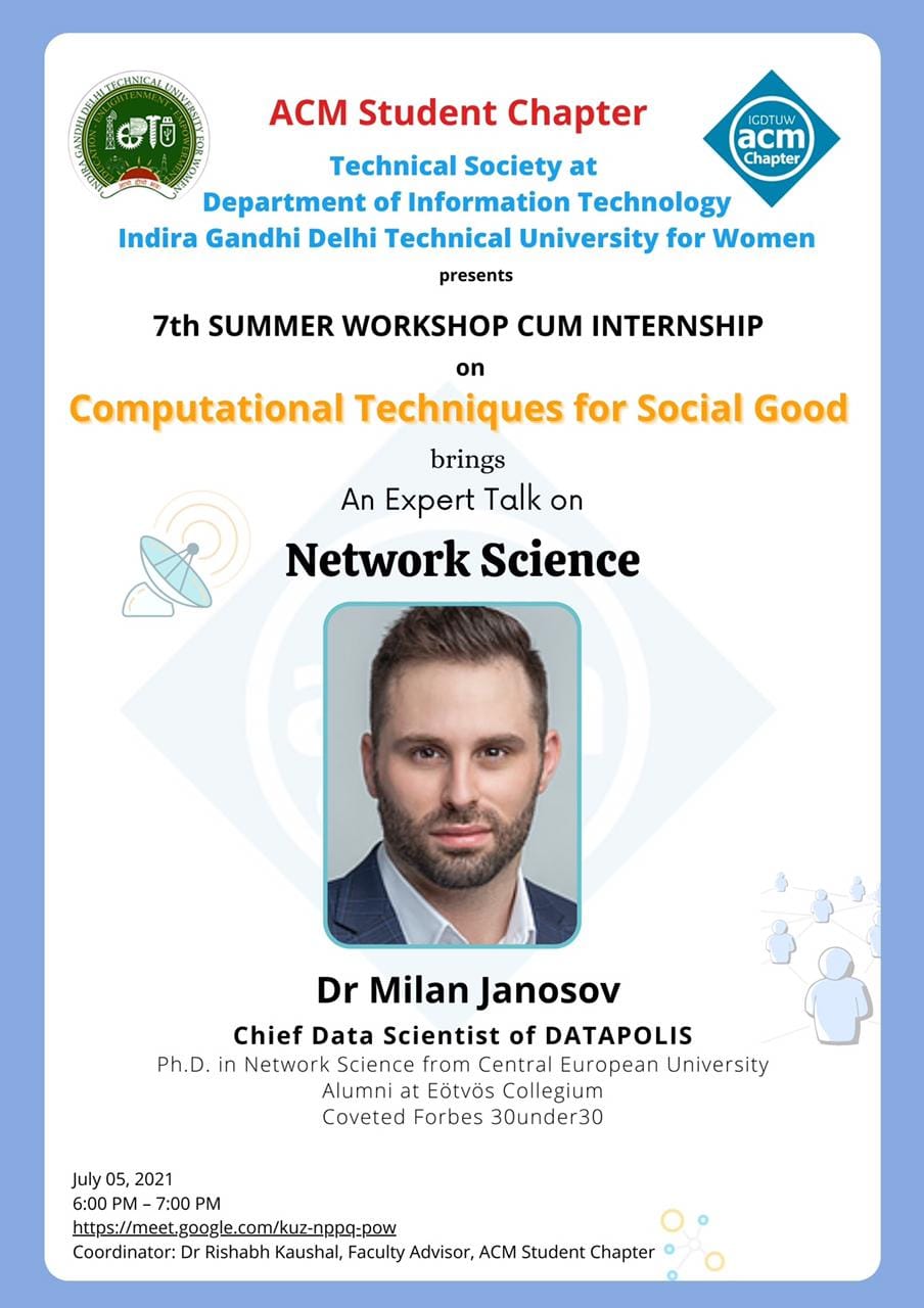 Expert talk on Network Science by Dr Milan Janosov