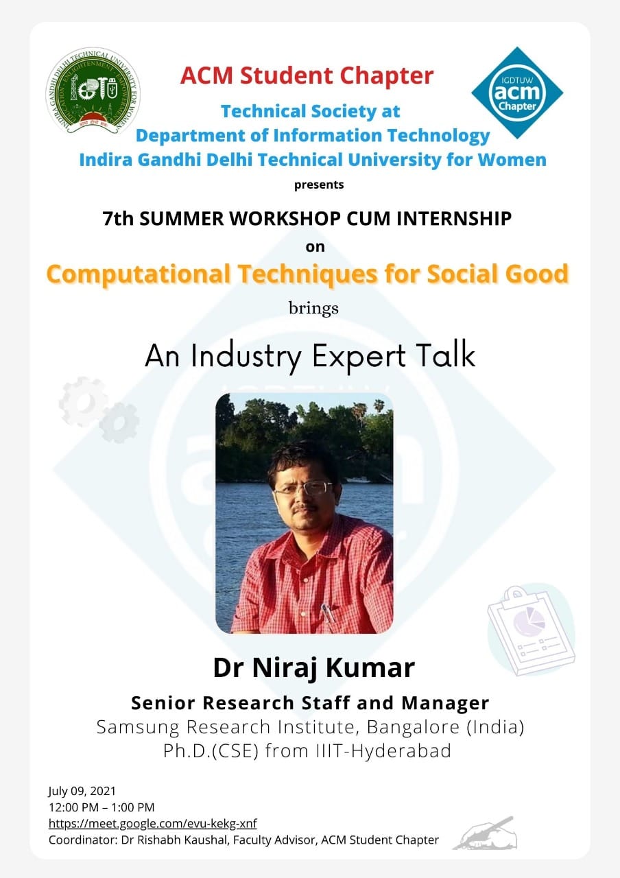 Expert talk on Software Industry by Dr Niraj Kumar