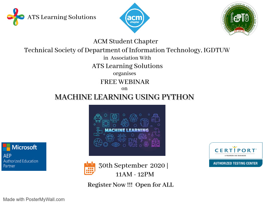 Free Webinar on Machine Learning using Python